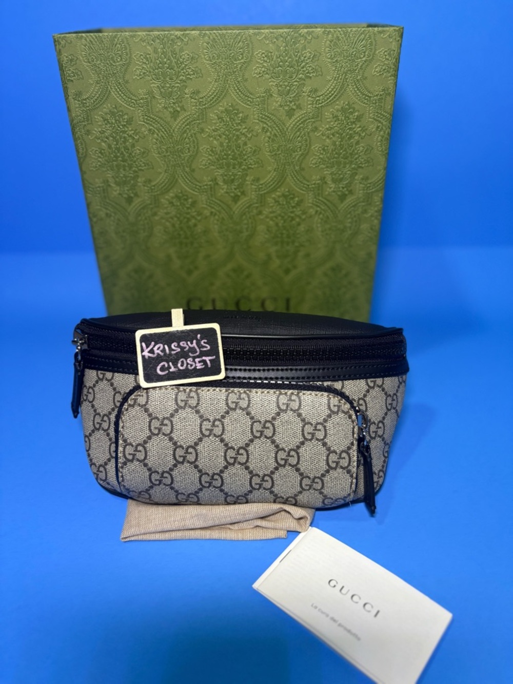 💯 Authentic Gucci Eden Bumbag Supreme Ophidia 80cm/32”